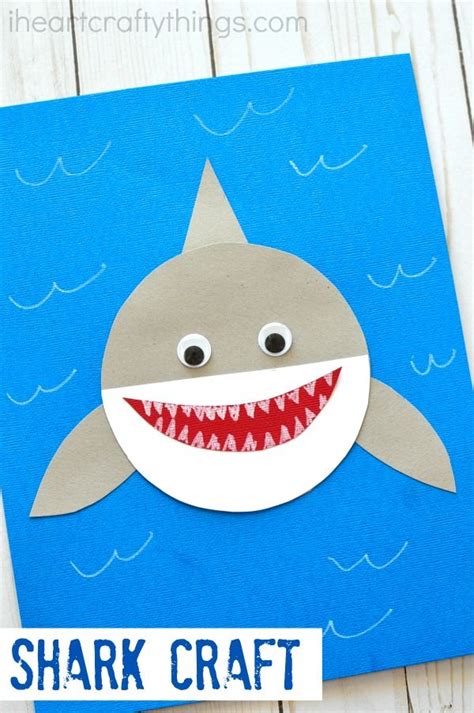 shark painting easy|free printable shark crafts.